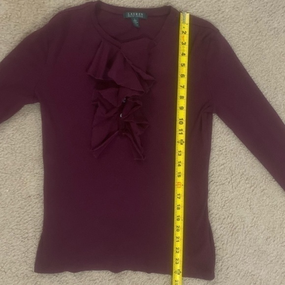 Lauren Ralph Lauren Women’s Large Ruffle Shirt - Picture 4 of 9